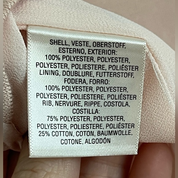 HEI HEI by Anthropologie Athleisure Pink Satin-like Jacket w/Tie Front, Size L - Picture 9 of 9